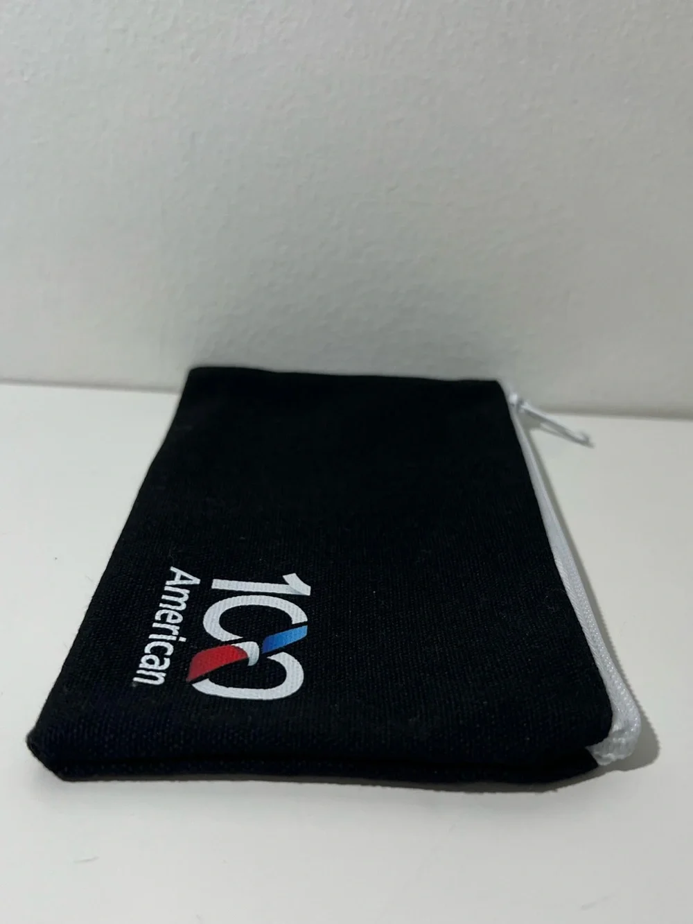 American Airlines 100th Year Anniversary Canvas Zipper Pouch Cosmetic Bag